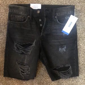 H&M Destroyed denim unisex shorts